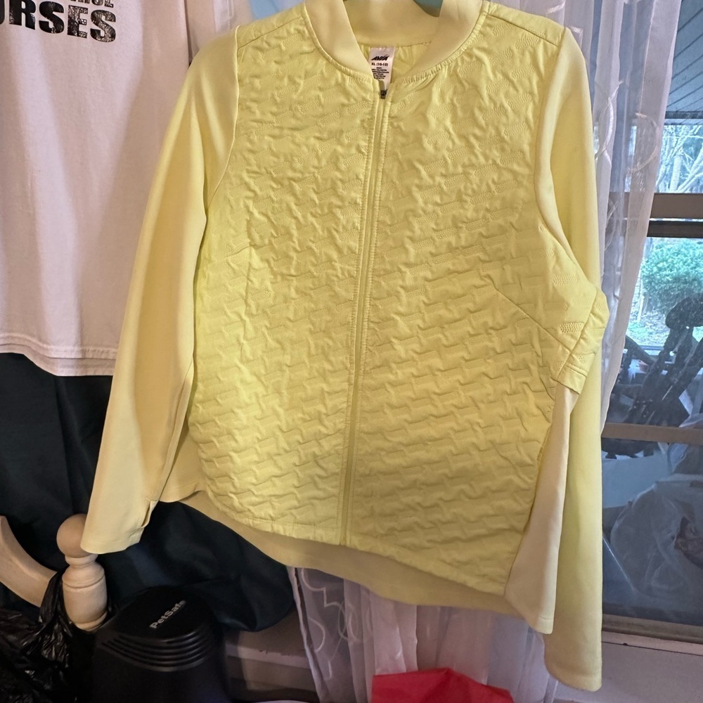 Avia Light Yellow Quilted Jacket